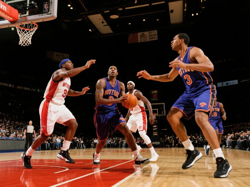 篮球比赛精彩瞬间